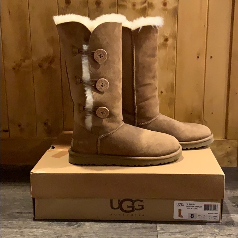 Ugg Tall Boots Triple Button